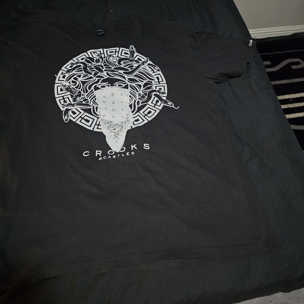 Crooks & Castles Black Graphic T-Shirt